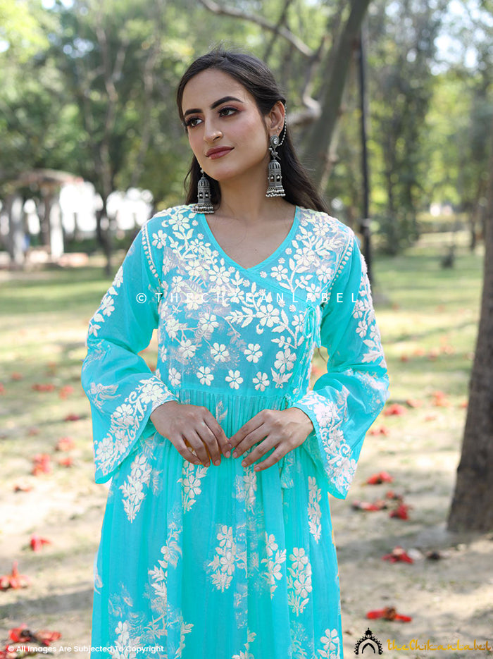Shop Sea Green Digital Printed Casual Wear Chanderi Designer Kurti - Fancy  Ladies Kurtis Online | Modest evening dress, Set dress, Fashion solutions